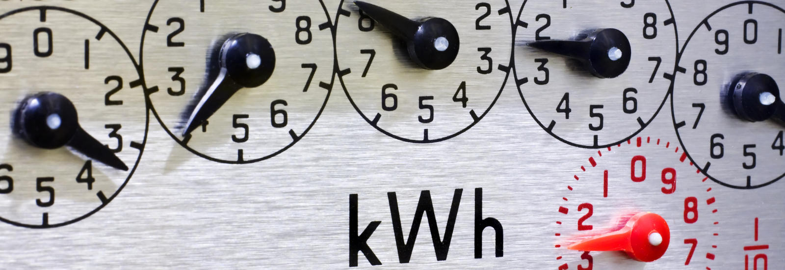 Energy meter showing reduced electricity usage in Devon