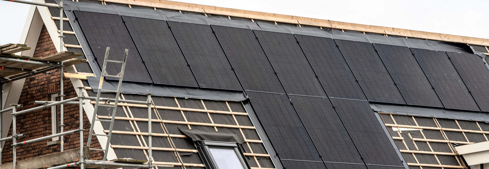 Integrated Solar PV on new-build constructions.