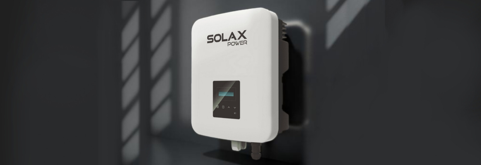 Solar power inverter in place
