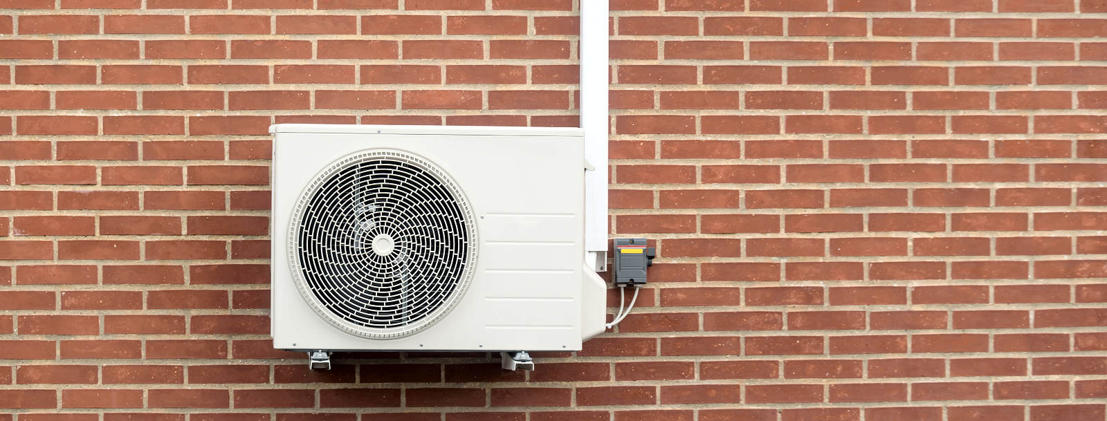 Air source heat pump installed